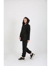 siyah kapşonlu eşortman takım