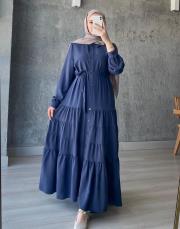 lacivert siena elbise